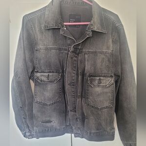 Zara Mens Black Jean Jacket